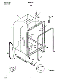 04 - Tub parts for Frigidaire Dishwasher MDB421RHS1 from AppliancePartsPros.com