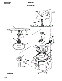 05 - Motor And Pump parts for Frigidaire Dishwasher MDB421RHS1 from AppliancePartsPros.com