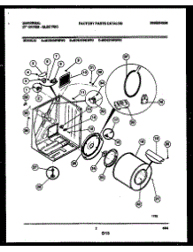 02 - Cabinet And Component Parts parts for Frigidaire Dryer MDE216RBD0 from AppliancePartsPros.com