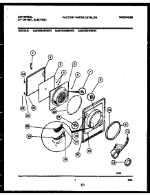 03 - Door Parts parts for Frigidaire Dryer MDE216RBD0 from AppliancePartsPros.com