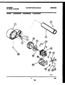 05 - Blower And Drive Parts parts for Frigidaire Dryer MDE216RBD0 from AppliancePartsPros.com