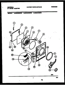 03 - Door Parts parts for Frigidaire Dryer MDE336MBW0 from AppliancePartsPros.com