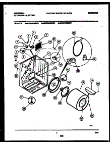 02 - Cabinet And Component Parts parts for Frigidaire Dryer MDE336MBWW0 from AppliancePartsPros.com