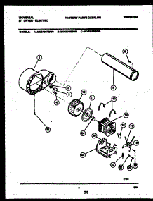 05 - Blower And Drive Parts parts for Frigidaire Dryer MDE436RBWD0 from AppliancePartsPros.com
