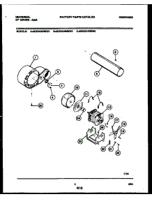 05 - Blower And Drive Parts parts for Frigidaire Dryer MDG336MBW0 from AppliancePartsPros.com