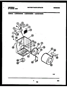 02 - Cabinet And Component Parts parts for Frigidaire Dryer MDG336MBWW0 from AppliancePartsPros.com
