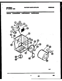 02 - Cabinet And Component Parts parts for Frigidaire Dryer MDG436RBW0 from AppliancePartsPros.com