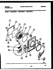03 - Door Parts parts for Frigidaire Dryer MDG436RBW0 from AppliancePartsPros.com