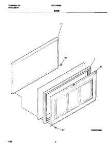 02 - Door parts for Frigidaire Freezer MFC05M0BW5 from AppliancePartsPros.com