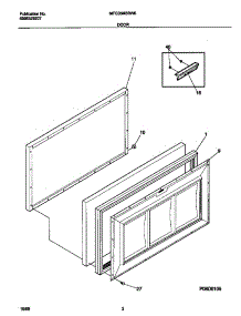 02 - Door parts for Frigidaire Freezer MFC05M3BW5 from AppliancePartsPros.com