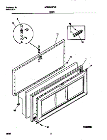 02 - Door parts for Frigidaire Freezer MFC20M4FW3 from AppliancePartsPros.com