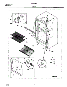 03 - Cabinet parts for Frigidaire Freezer MFU14F3GW4 from AppliancePartsPros.com
