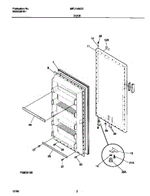 02 - Door parts for Frigidaire Freezer MFU14M2GW1 from AppliancePartsPros.com