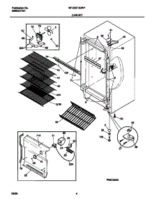 03 - Cabinet parts for Frigidaire Freezer MFU20F3GW7 from AppliancePartsPros.com