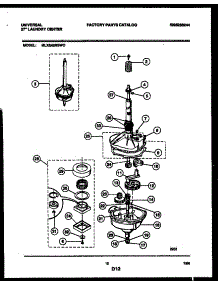 07 - Transmission Parts parts for Frigidaire Washer Dryer Combo MLXE42RBD0 from AppliancePartsPros.com