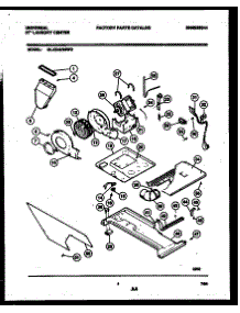 03 - Motor, Blower And Idler Arm Assembl parts for Frigidaire Washer Dryer Combo MLXE42RBWD0 from AppliancePartsPros.com