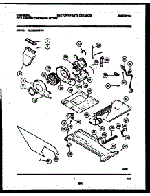 03 - Motor, Blower And Idler Arm Assembl parts for Frigidaire Washer Dryer Combo MLXE62RBWW0 from AppliancePartsPros.com