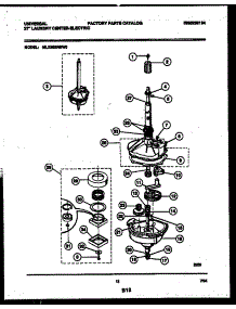 07 - Transmission Parts parts for Frigidaire Washer Dryer Combo MLXE62RBWW0 from AppliancePartsPros.com