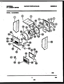 02 - Cabinet And Component Parts parts for Frigidaire Washer Dryer Combo MLXG42RBWW0 from AppliancePartsPros.com