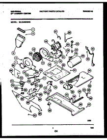 03 - Motor, Blower And Idler Arm Assembl parts for Frigidaire Washer Dryer Combo MLXG42RBWW0 from AppliancePartsPros.com