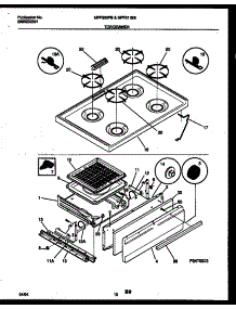 06 - Cooktop And Broiler Drawer Parts parts for Frigidaire Range MPF300BPDA from AppliancePartsPros.com
