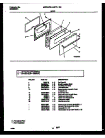 07 - Door Parts parts for Frigidaire Range MPF300BPDA from AppliancePartsPros.com
