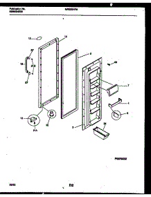 03 - Refrigerator Door Parts parts for Frigidaire Refrigerator MRS20HRAWO from AppliancePartsPros.com