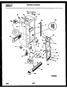 05 - Cabinet Parts parts for Frigidaire Refrigerator MRS24WRADO from AppliancePartsPros.com
