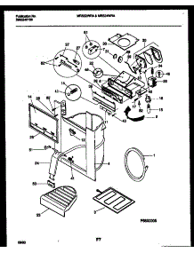 10 - Ice Door, Dispenser And Water Tanks parts for Frigidaire Refrigerator MRS24WRADO from AppliancePartsPros.com