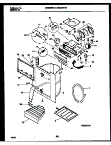 11 - Ice Door, Dispenser And Water Tanks parts for Frigidaire Refrigerator MRS24WRADO from AppliancePartsPros.com