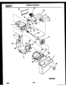 12 - Ice Dispenser parts for Frigidaire Refrigerator MRS24WRADO from AppliancePartsPros.com