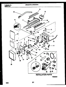 14 - Ice Maker And Installation Parts parts for Frigidaire Refrigerator MRS24WRADO from AppliancePartsPros.com
