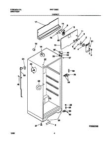 03 - Cabinet parts for Frigidaire Refrigerator MRT13BSCW5 from AppliancePartsPros.com