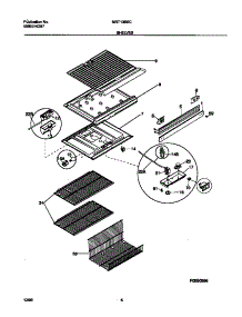 04 - Shelves parts for Frigidaire Refrigerator MRT13BSCW5 from AppliancePartsPros.com