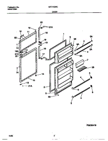 02 - Door parts for Frigidaire Refrigerator MRT15DRCY2 from AppliancePartsPros.com