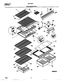 04 - Shelves / Controls parts for Frigidaire Refrigerator MRT15DRCY2 from AppliancePartsPros.com