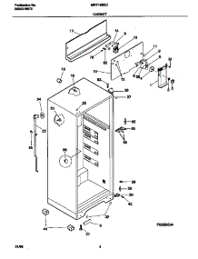 03 - Cabinet parts for Frigidaire Refrigerator MRT18BSCW5 from AppliancePartsPros.com