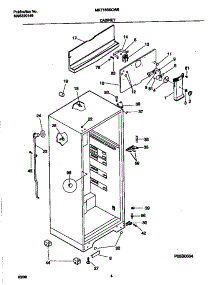 03 - Cabinet parts for Frigidaire Refrigerator MRT18BSCW6 from AppliancePartsPros.com