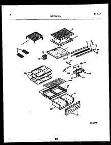 05 - Shelves And Supports parts for Frigidaire Refrigerator MRT18CHAZW0 from AppliancePartsPros.com