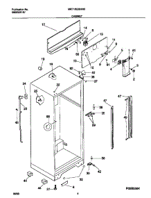 03 - Cabinet parts for Frigidaire Refrigerator MRT18GSHW0 from AppliancePartsPros.com