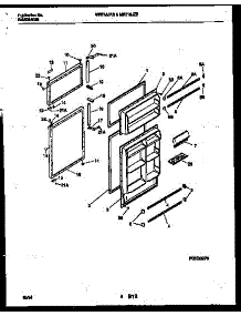02 - Door Parts parts for Frigidaire Refrigerator MRT18JRBWO from AppliancePartsPros.com