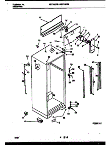 03 - Cabinet Parts parts for Frigidaire Refrigerator MRT18JRBWO from AppliancePartsPros.com
