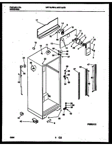 04 - Cabinet Parts parts for Frigidaire Refrigerator MRT18JRBWO from AppliancePartsPros.com