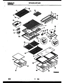 05 - Shelves And Supports parts for Frigidaire Refrigerator MRT18JRBWO from AppliancePartsPros.com