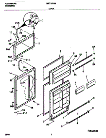 02 - Doors parts for Frigidaire Refrigerator MRT18PNHW0 from AppliancePartsPros.com