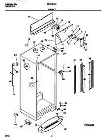 03 - Cabinet parts for Frigidaire Refrigerator MRT18PNHW0 from AppliancePartsPros.com
