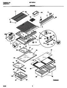 04 - Shelves parts for Frigidaire Refrigerator MRT18PNHW0 from AppliancePartsPros.com