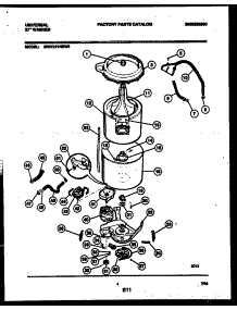 03 - Tub Detail parts for Frigidaire Washer MWX121RBWL0 from AppliancePartsPros.com