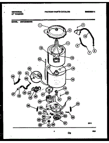 03 - Tub Detail parts for Frigidaire Washer MWX233MBW0 from AppliancePartsPros.com