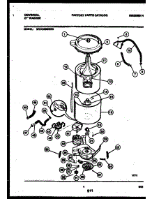 03 - Tub Detail parts for Frigidaire Washer MWX233MBWD0 from AppliancePartsPros.com